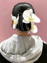 キャパサウス 春日 大野城店(CAPA south) タイト アップスタイル ヘアアレンジ 黒髪 成人式 卒業式 10代