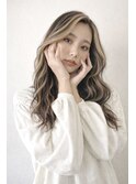 ミルクティーバレイヤージュ×ゆるふわ巻き