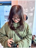 ココアベージュ/マロンベージュ/前髪カット/小顔/レイヤーカット