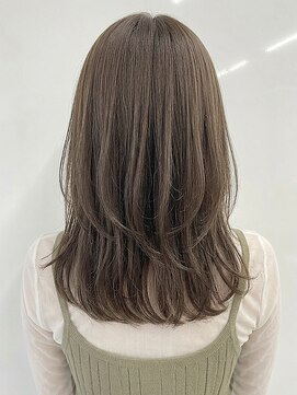 カバーヘア 上尾西口店(COVER HAIR) くびれミディアムレイヤー/オリーブグレージュ/夏カラーp上尾