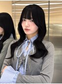 くびれレイヤー×ダークブルー/オリーブベージュ/髪質改善/新宿