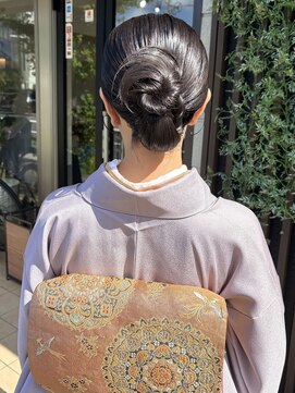 ラフテル(RAFTEL) ショートでも叶う◎大人上品シニヨンアレンジ訪問着着付け
