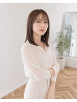 バグズ ヘアデザイン 桔梗が丘店(Baguz HAIR DESIGN) ナチュラルストレートミディ×透明感アッシュブラウン