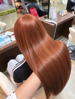 ダブル アンダーバー サロン(W_SALON)&nbsp;【W_SALON 河原町】オレンジブラウン/透明感カラー