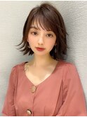 松宮錦糸町/モカベージュ/ココアベージュ/ゆるふわ/シアーカラー
