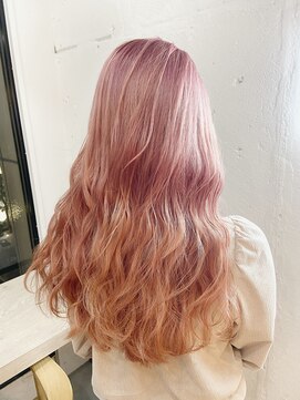 ヘアーワークス ヘルム 渋谷店(HAIR WORKS HELM) ［HELM渋谷］ベイビーピンクカラー☆