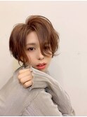 ナチュラルウェーブ　ショート