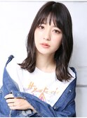 大人可愛い20代30代40代小顔 こなれミディ E11