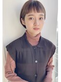 大人かわいい丸みショートマッシュショートカットミニボブカット