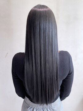 アイティーバイアルバム 藤沢店(IT by ALBUM) ダークグレー_外ハネボブセクションカラー_ba381303