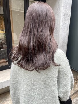 コフィー バイ メルト 吉祥寺(cofy by melt) 【松本咲花】ブリーチなしダブルカラー艶感ラベンダーグレージュ