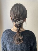 編みおろしアレンジ/結婚式アレンジ