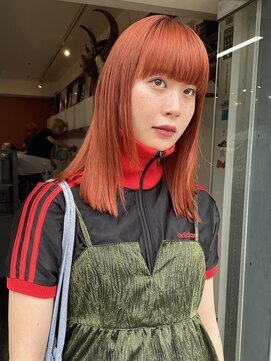 ピープル(people) ワンブリーチで作るオレンジカラー