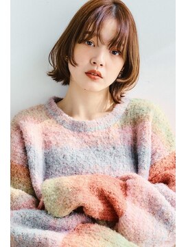 キートス 高知店(kiitos) ○くびれボブ顔まわりレイヤー20代30代40代