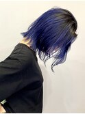 【SHARON】外ハネショート×ネイビーカラー