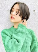 ショートヘア/ハンサムショート/前髪なし/20代30代40代/表参道