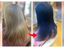 ヘアーメイク クレアール(hair make crear)の雰囲気（透明感のあるデザインカラーお任せ下さい！(ブリーチは要問合せ)）