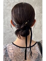 スタイル 横浜(STYLE)&nbsp;結婚式お呼ばれタイトシニヨン／ヘアセット/タイト/アレンジ