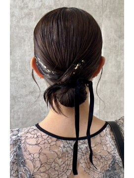 スタイル 横浜(STYLE) 結婚式お呼ばれタイトシニヨン／ヘアセット/タイト/アレンジ