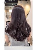 【ラベンダーグレージュ&レイヤーカット】《福岡透明感カラー》