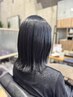 【輝髪】カット＋ざくろ髪質改善トリートメントカラー（全体）