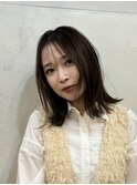 くびれ アプリコットオレンジ 夏のヘアアレンジハイライトカラー