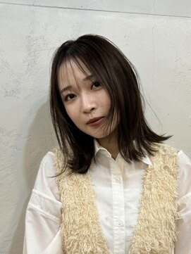 ファルベ(Farbe) くびれ アプリコットオレンジ 夏のヘアアレンジハイライトカラー