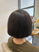 ヘア ルーナ バイ アプリーレ(hair lune by Aprire)&nbsp;30代40代50代大人かわいい 小顔 前下がりミニボブ似合わせカット