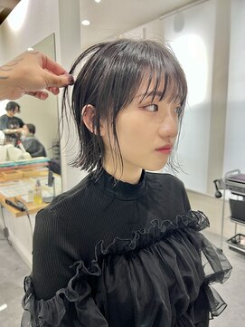 エルエスヘアー(LS HAIR) 【LS HAIR菊地】透け感◎軽め切りっぱなしボブ