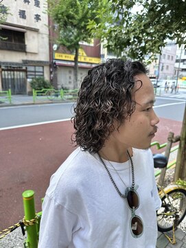 フランクスバーバーリザーブ 人形町店(FRANK’S BARBER RESERVE) メンズ　ボブパーマ　M