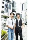 無造作マッシュ×シースルーサイドパート