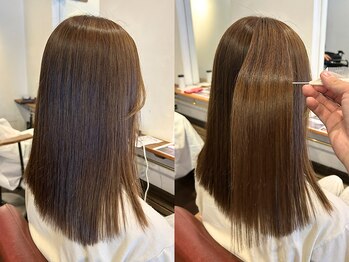 ジジバイモップス(jiji byMOPS)の写真/当店オススメの「シルクストレート」でくせ毛やうねりをツヤツヤストレートに！初めての方にもオススメ◎