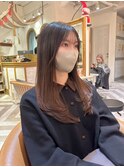 マロンベージュ/オリーブグレー/ブリーチなし/ボブ/小顔北千住