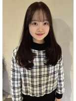 リベラル(liberal)&nbsp;チョコブラウン ロングレイヤー シースルーバング【20代/30代】