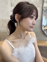 ロンド ジュルード 名古屋(Lond jeloud)&nbsp;学割U24 韓国風 ウルフ フェイスレイヤー 顔周り 前髪