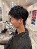 メンズ限定☆カラー+選べる(眉カット、プチスパ、クイックトリートメント)