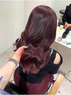 ソヨン 心斎橋店(SOYON) ブリーチなしレッドカラー