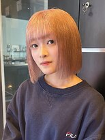 インク サカエ(inq sakae) ケアブリーチ2回/ハイトーン/ベージュ/ショートボブ