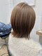 アメリ(Ameri)の写真/【観光通り】肌まで綺麗に見せる透明感カラー。ダメージを抑えた施術で、パサつかない柔らかな印象。
