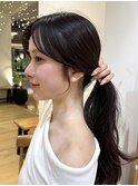 小顔顔まわりカットレイヤーカット