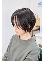 ヘアアトリエ ナイン 岡部店(hair atelier nine) ダークパープル/ナチュラルショート/ミルクブラウン/夏/福島市
