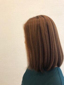 ルクール 東三条店(Le Coeur) オレンジベージュカラー/ボブディ/30代