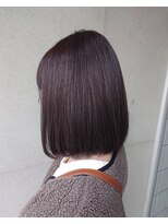セピアージュ サンク(hair beauty clinic salon Sepiage cinq)&nbsp;デザインカラ-×切りっぱなしボブ×オン眉×ひし形シルエット