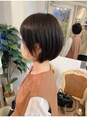 ふんわり大人ナチュラルショートボブ30代40代50代梅ヶ丘美容室