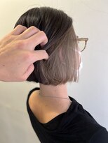 ツムグ 代官山 中目黒(TUMUGU)&nbsp;大人可愛い白髪ぼかしイヤリングカラーツートンカラー