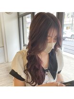 イオエ 岡本(ioe)&nbsp;イメチェン/フルバング/似合わせ/レッドブラウン/デジタルパーマ