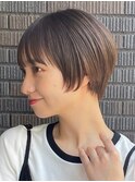 30代40代大人女性/前髪ありショートボブ/ショートヘア/髪質改善