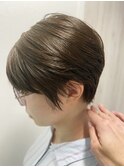 【30代、40代】丸み束感ショート