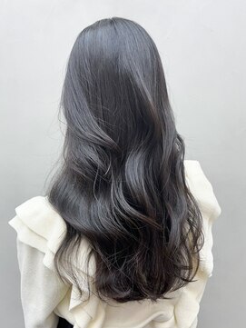 アイティーバイアルバム 下北沢店(IT by ALBUM) アッシュブラックブルーグレージュレイヤーロング_ba499991