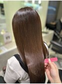 髪質改善艶カラー 艶髪オージュアトリートメント レイヤーカット